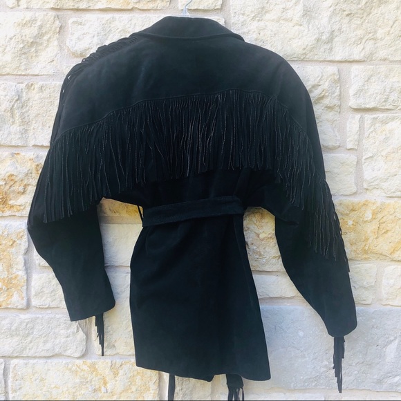 Vintage Fringe Edged Leather Jacket - Picture 6 of 8